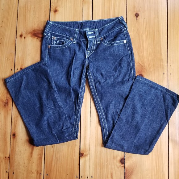 True Religion Dark Wash Bootcut Jeans Size 26 - Picture 6 of 6